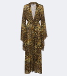 Johanna Ortiz Leopard-print georgette kaftan