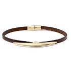 Shaun Leane - Arc Gold-Plated and Leather Bracelet - Gold