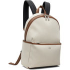 BOSS Beige Logo Lettering Backpack