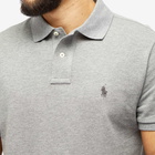 Polo Ralph Lauren Men's Custom Fit Polo Shirt in Steel Heather