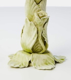 Bitossi Set of 2 floral ceramic candleholders