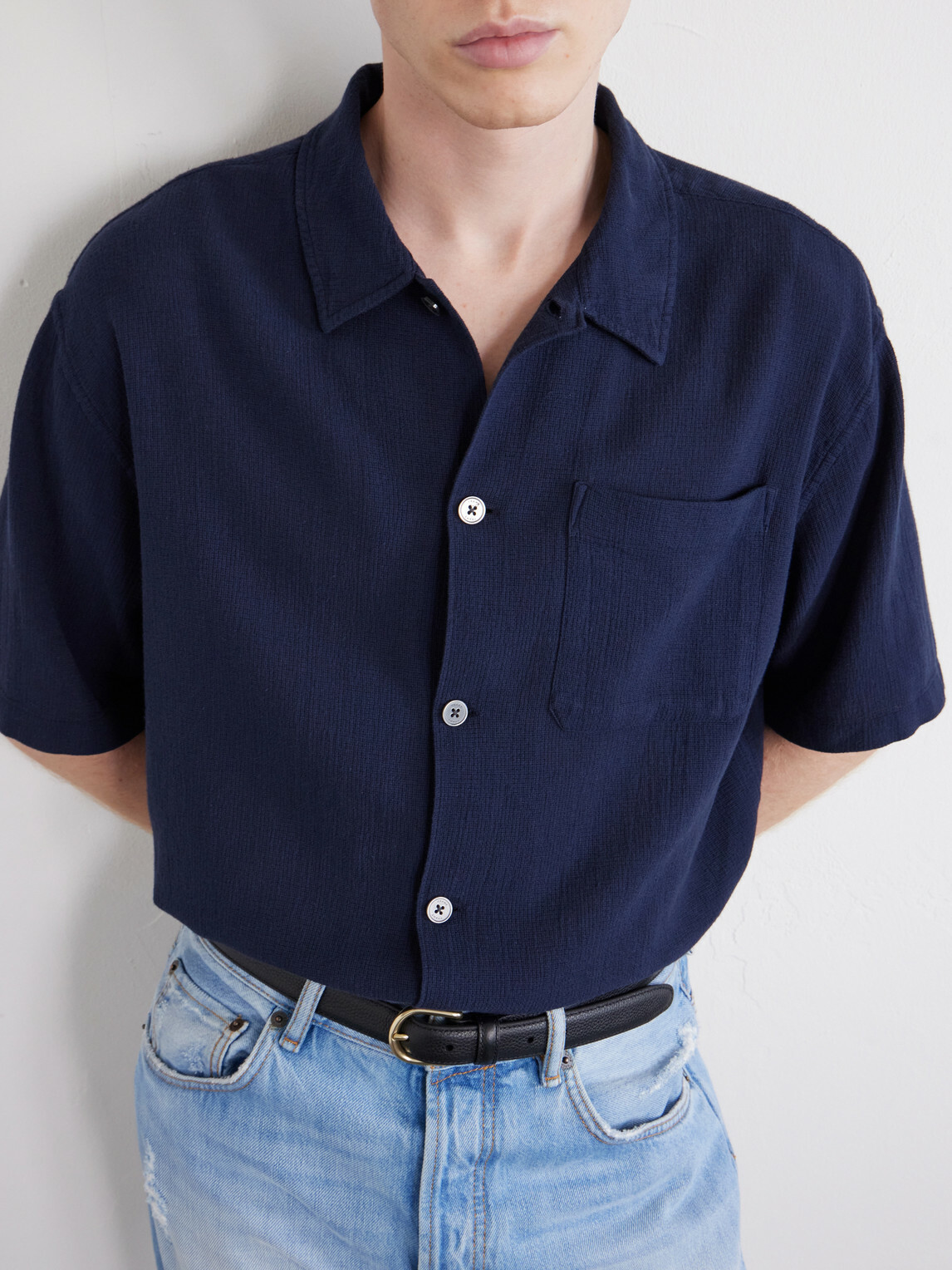 FRAME - Cotton Shirt - Blue