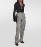 Victoria Beckham Chain-detail leather loafers