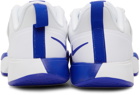 Nike White & Blue Court Vapor Lite Sneakers