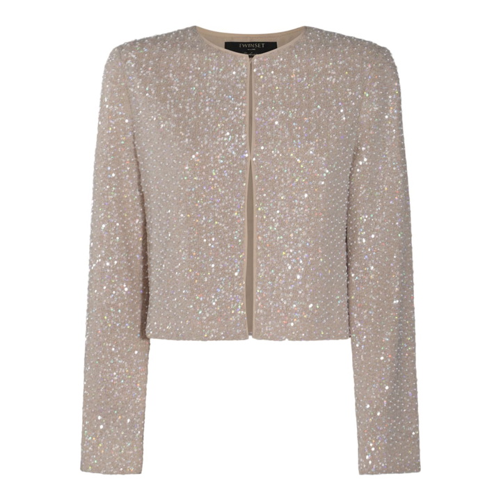 Photo: TwinSet Cream Casual Jacket