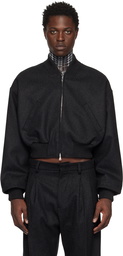 Jean Paul Gaultier Gray Felted Bomber