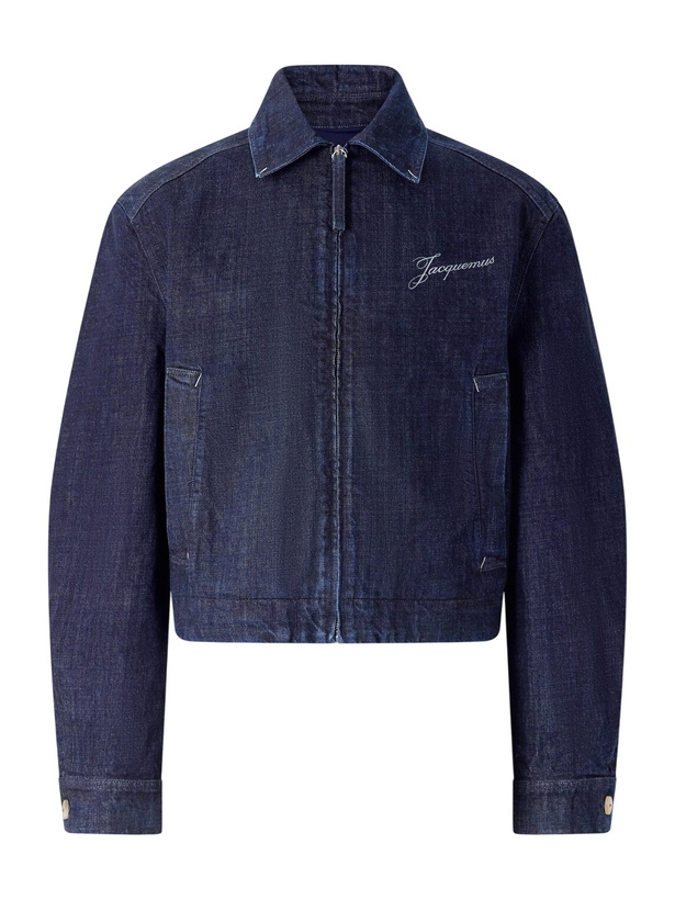 Photo: Jacquemus - La Veste De-Nîmes Logo-Embroidered Denim Jacket - Blue