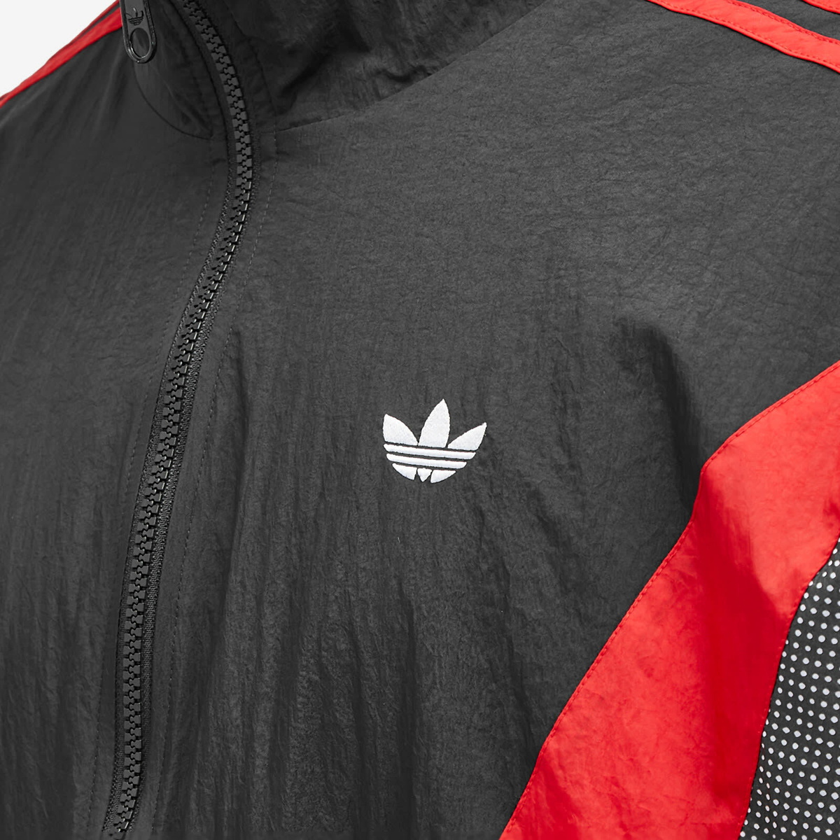 Adidas superstar tt track jacket in black/light scarlet best sale