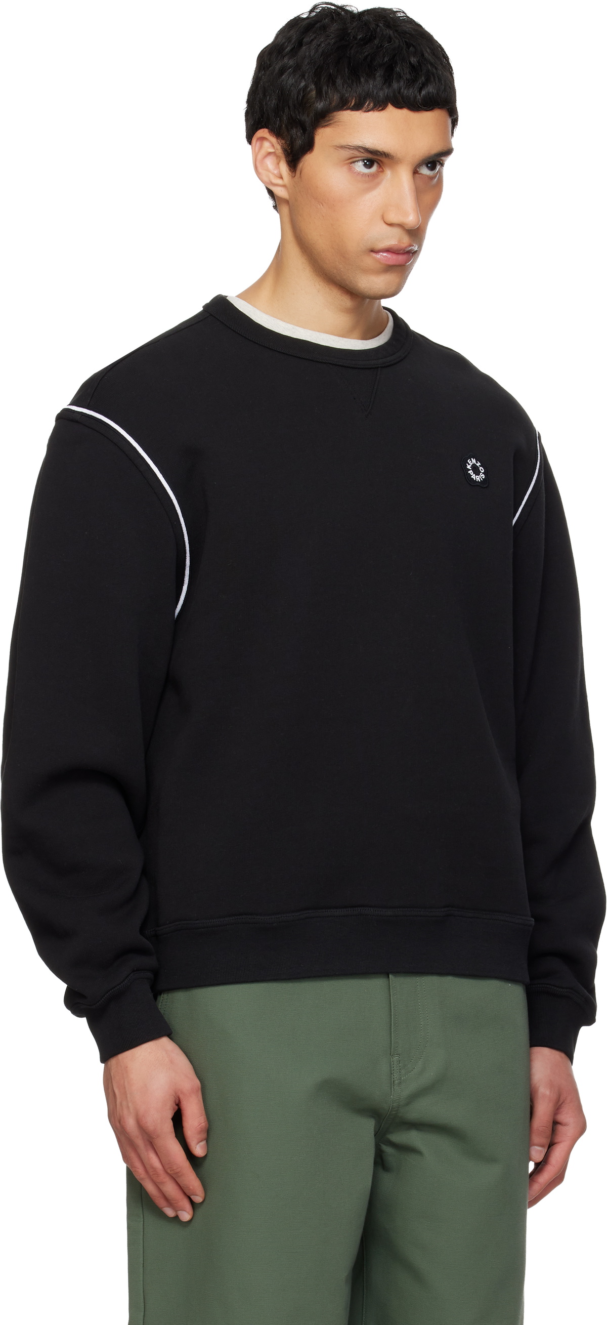 Kenzo Black Kenzo Paris 'Boke Flower 2.0' Embroidered Sweatshirt