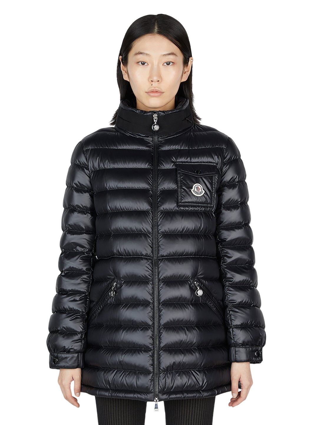 MONCLERモンクレールアウターダウンコートALBIZIA ブラック Moncler Black Down Albizia Coat Moncler