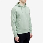 Stone Island Men's Garment Dyed Popover Hoodie in Light Green
