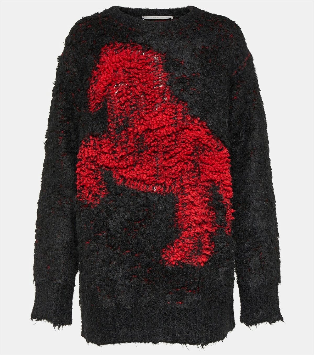+ Ed Curtis patchwork jacquard-knit wool sweater