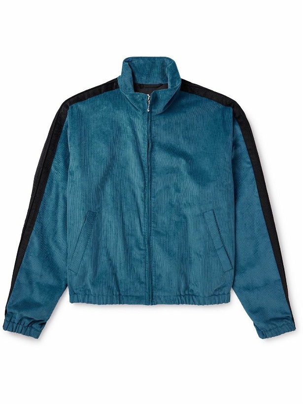 Photo: Marni - Two-Tone Cotton-Corduroy Track Jacket - Blue