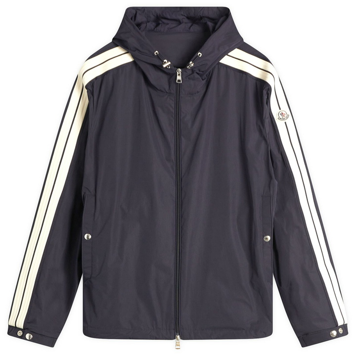 Photo: Moncler Men's Olan Micro Soft Hooded Jacket in Navy