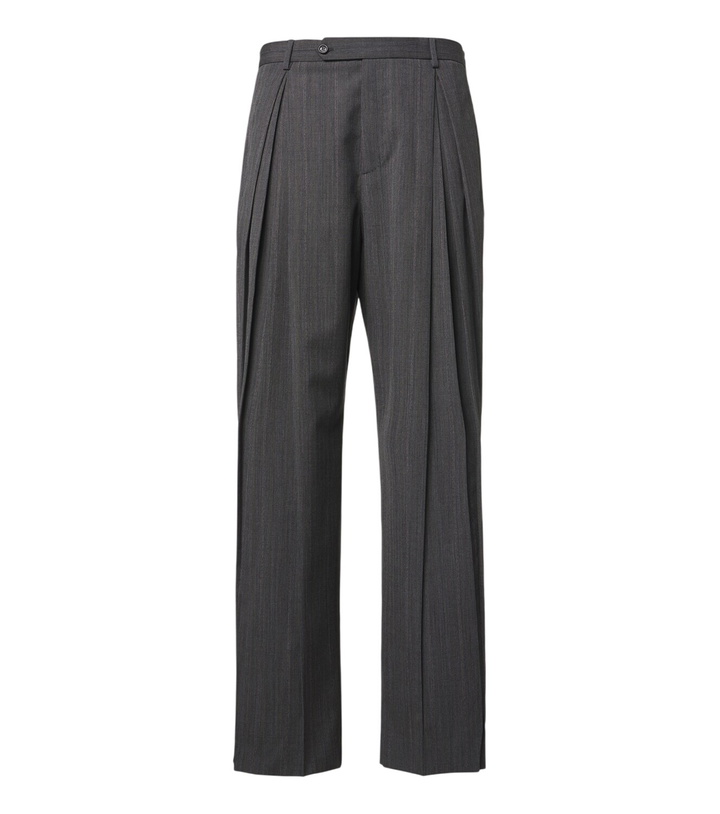 Photo: Valentino Garavani Striped wool and silk wide-leg pants