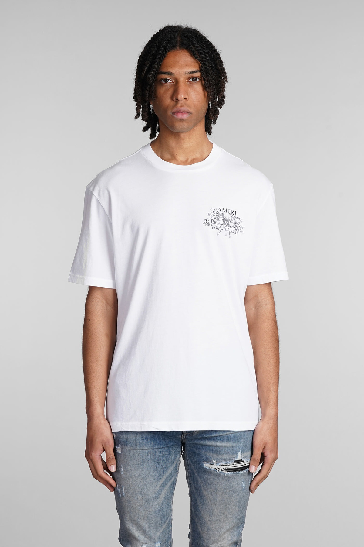 AMIRI T-shirt In White Cotton Amiri