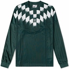 Adidas Men's Long Sleeve Rekive Graphic Jersey T-Shirt in Mineral Green