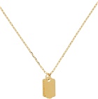 IN GOLD WE TRUST PARIS Gold Price Tag Necklace