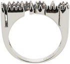 Stolen Girlfriends Club Silver Spike Stamp Ring