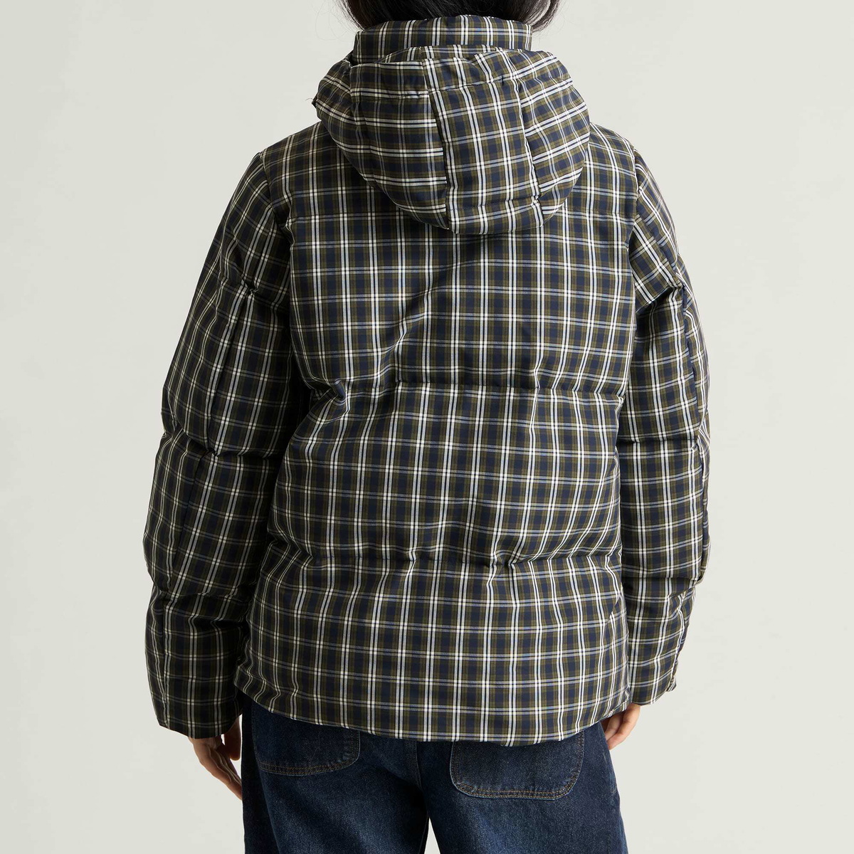 Damson Madder Women's Pearl Hooded Puffer Jacket in Multi