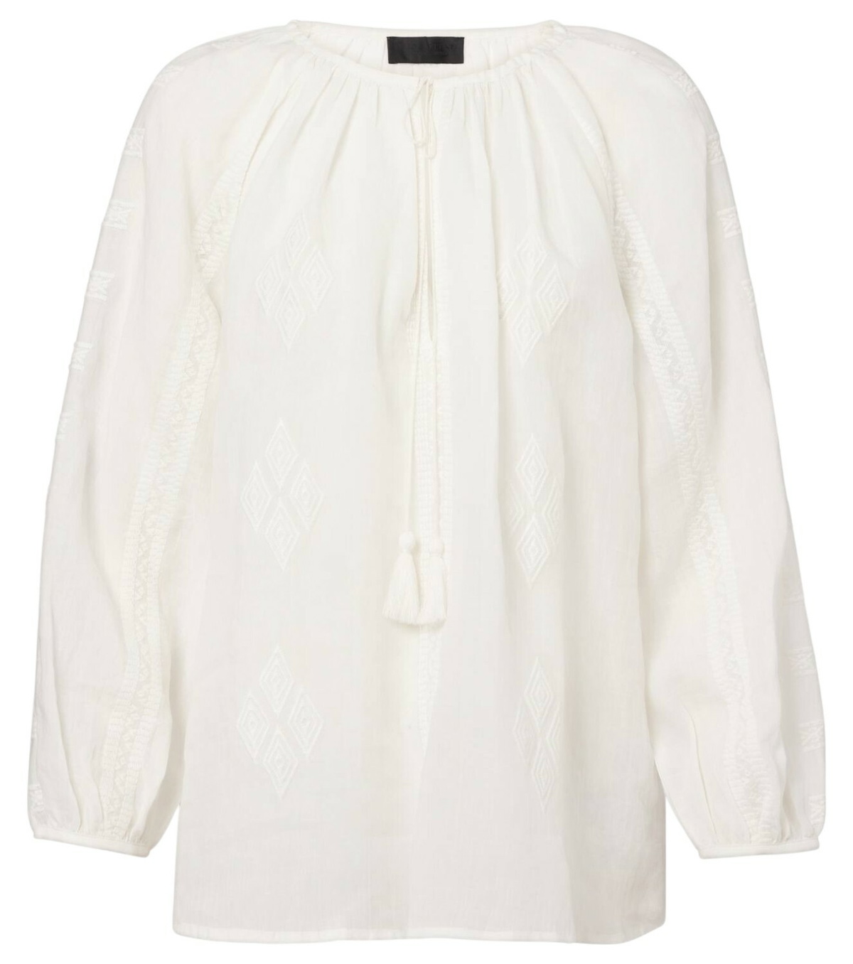 【Nili Lotan】 Mikki broderie anglaiseコットントップ Nili Lotan Mikki Broderie Anglaise Cotton Top in Green | Lyst