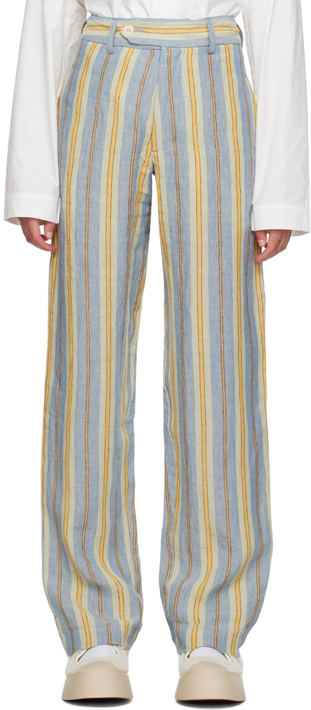 Nicholas Daley Multicolor Striped Trousers