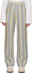 Nicholas Daley Multicolor Striped Trousers