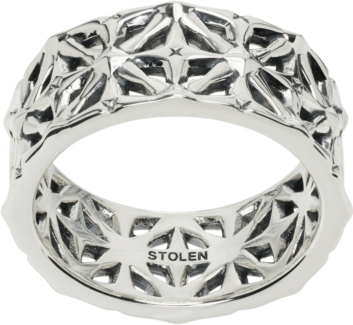 Stolen Girlfriends Club Midnight Cross Eternity Band Ring