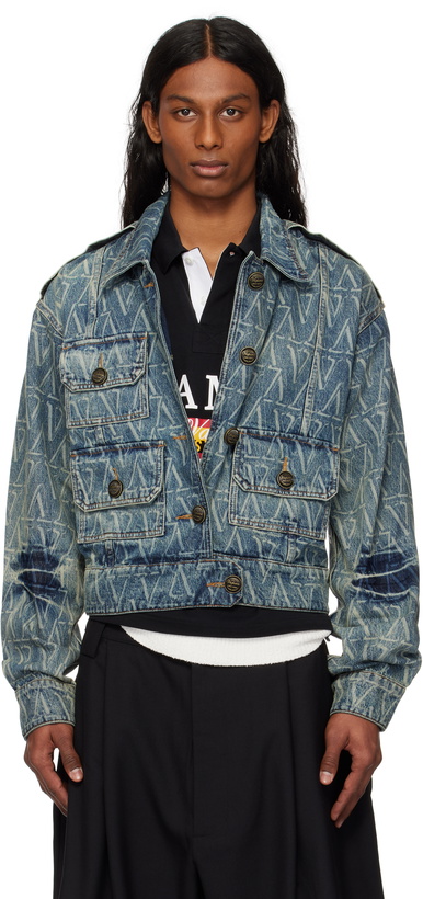 Photo: VAQUERA Blue Monogram Denim Jacket