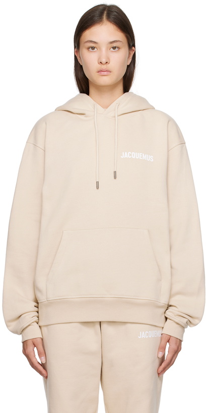 Photo: Jacquemus Beige Forever 'Le Sweatshirt Jacquemus' Hoodie