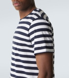Ralph Lauren Purple Label Striped cotton lisle and piqué T-shirt