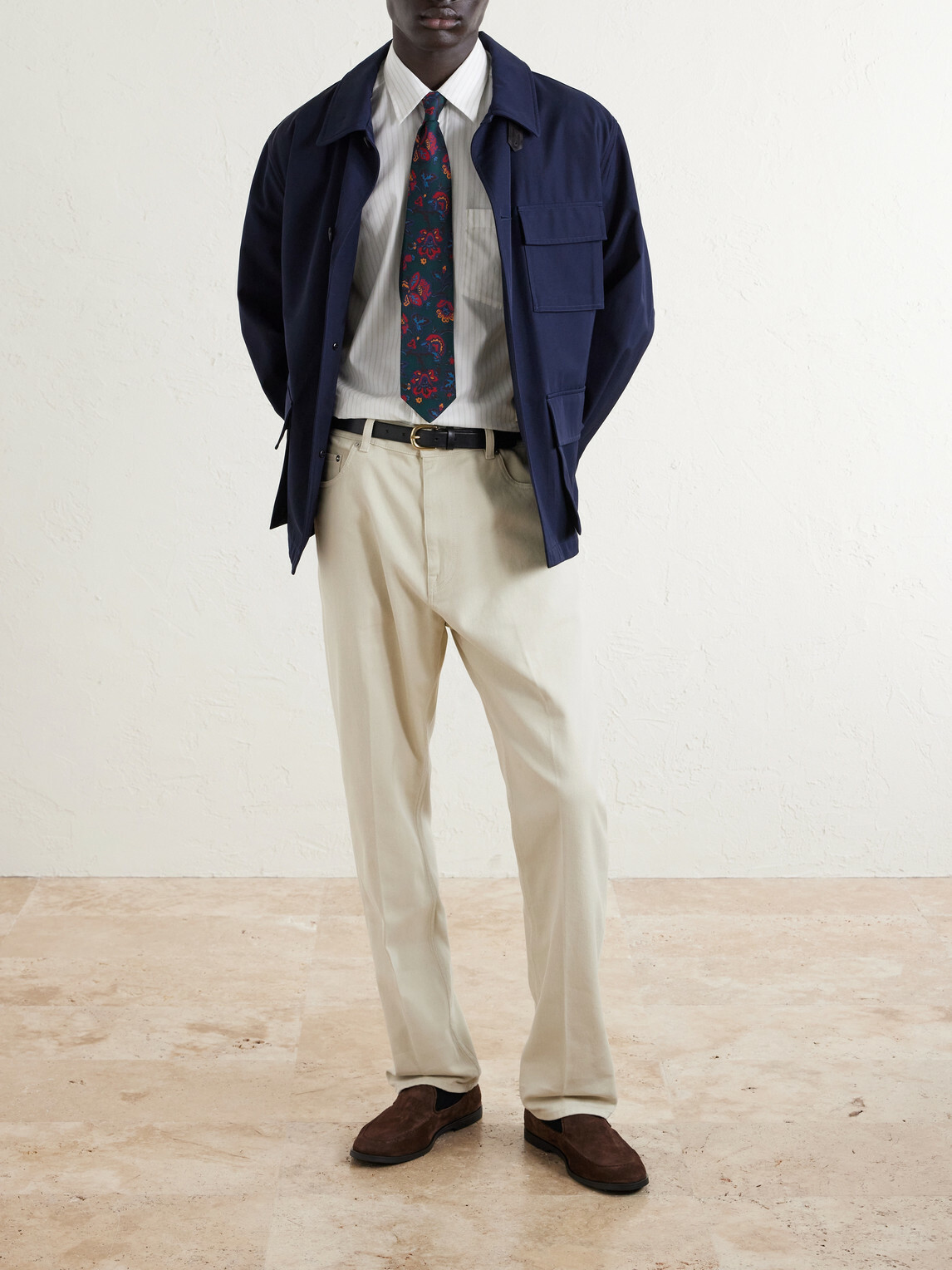 Dunhill - Striped Cotton Shirt - White