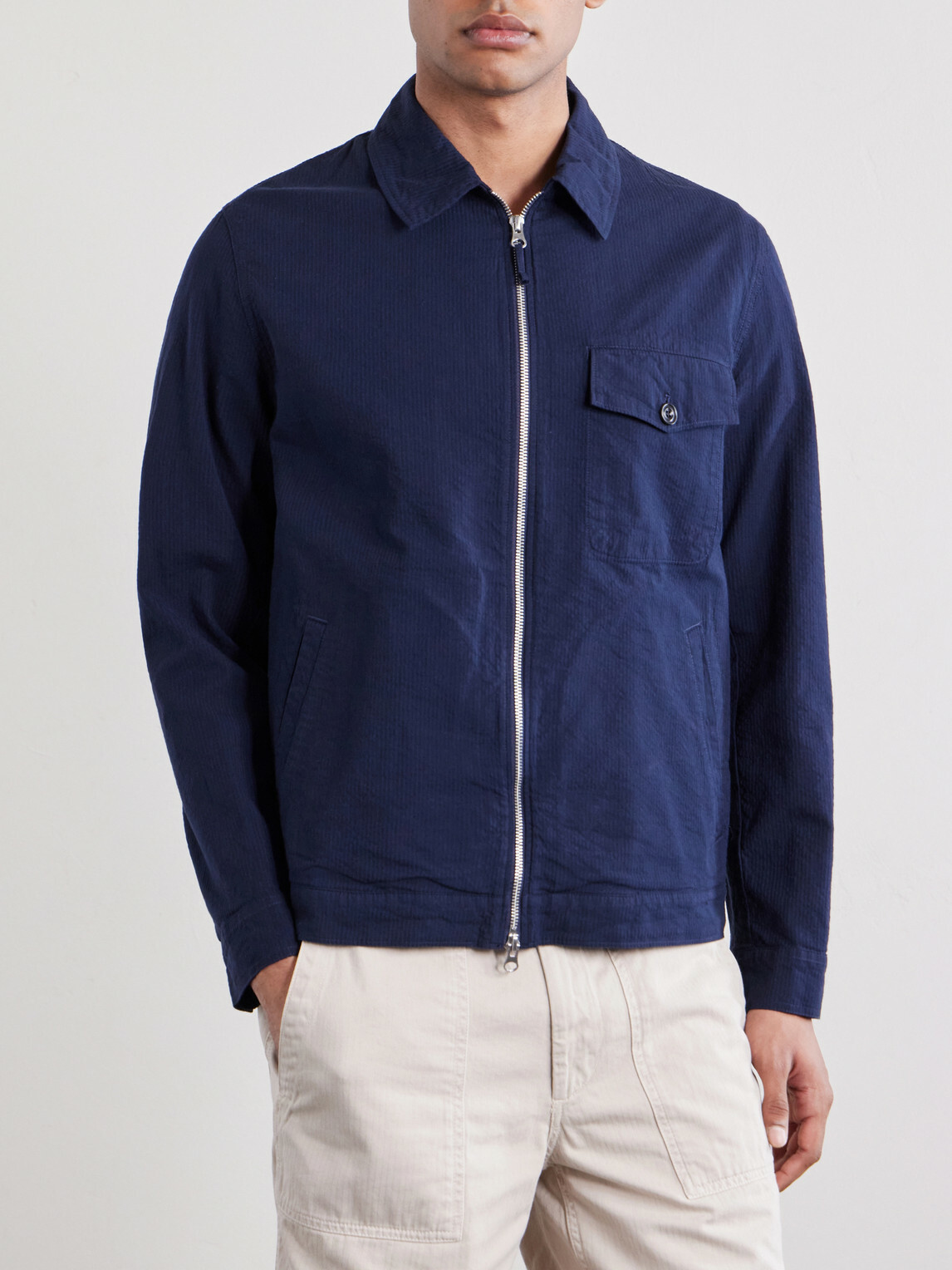 Hartford - Danny Cotton Jacket - Blue