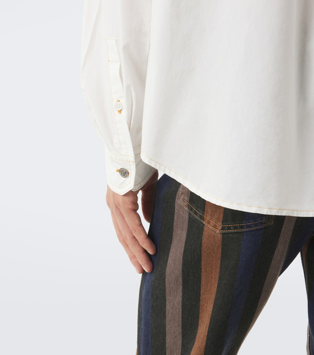 Versace Medusa denim overshirt