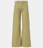 Frame Baggy Palazzo cotton wide-leg pants