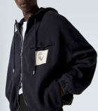 Jacquemus Torneo cotton fleece zip-up hoodie