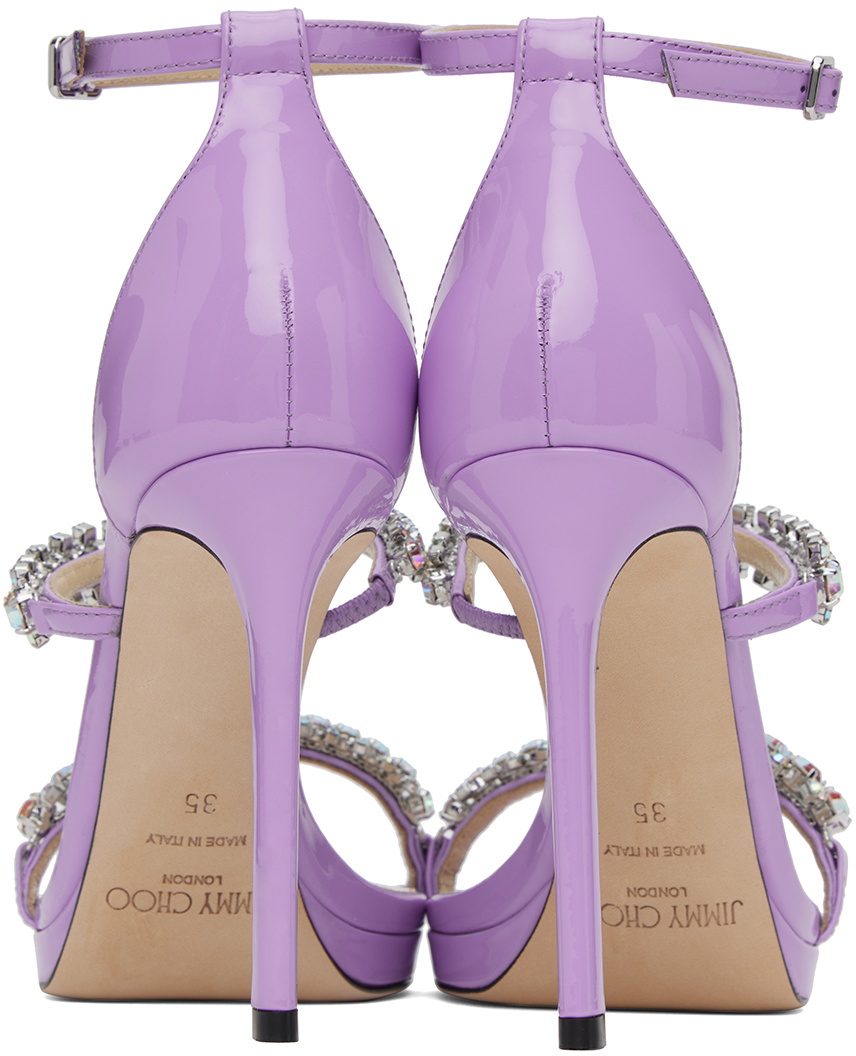 Jimmy Choo Purple Bing 100 Heeled Sandals Jimmy Choo