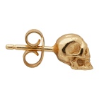 Emanuele Bicocchi Gold Single Tiny Skull Stud Earring