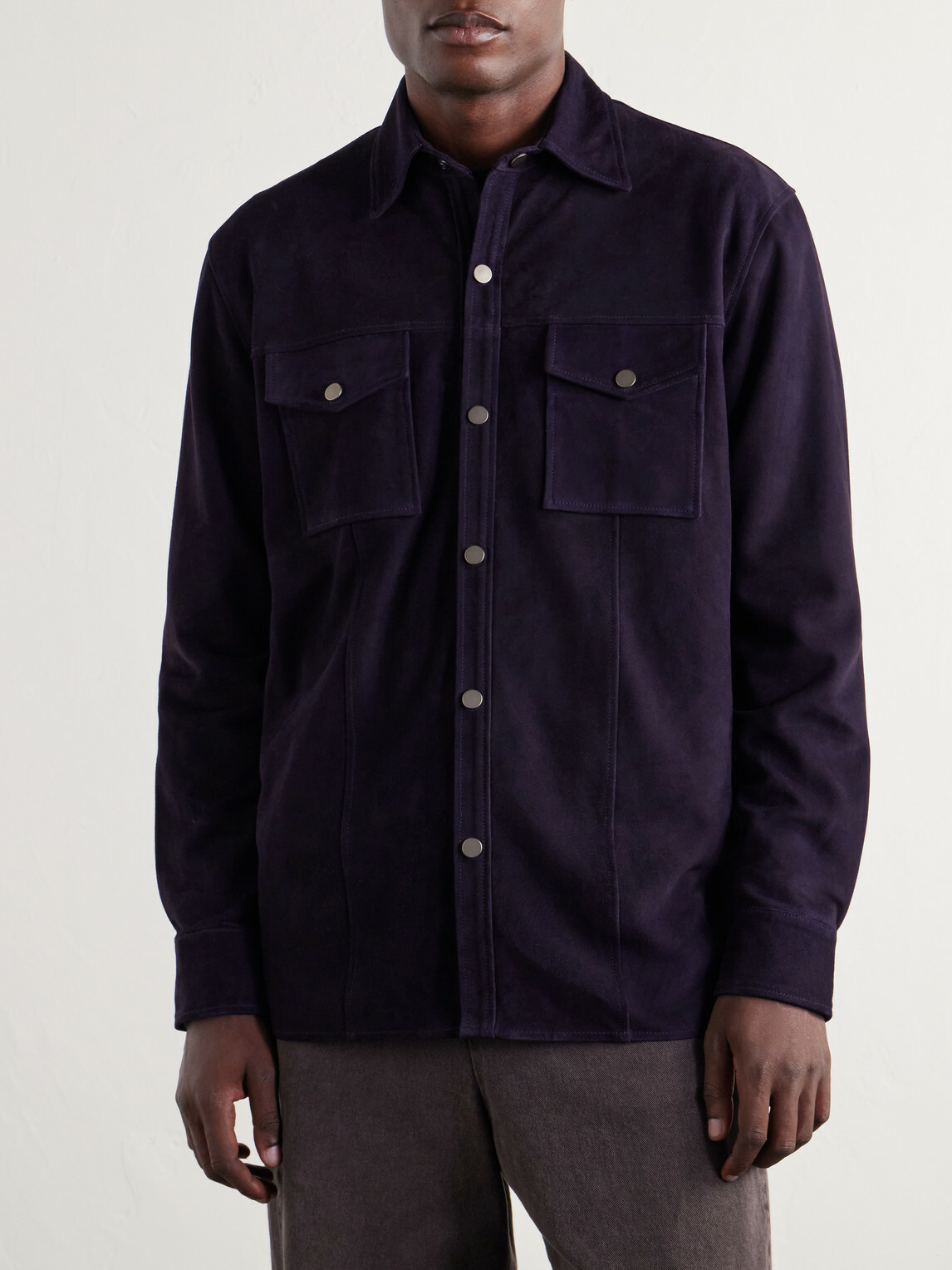 Altea - Suede Jacket - Blue