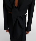 Calvin Klein Collection Petunia striped cropped jacket