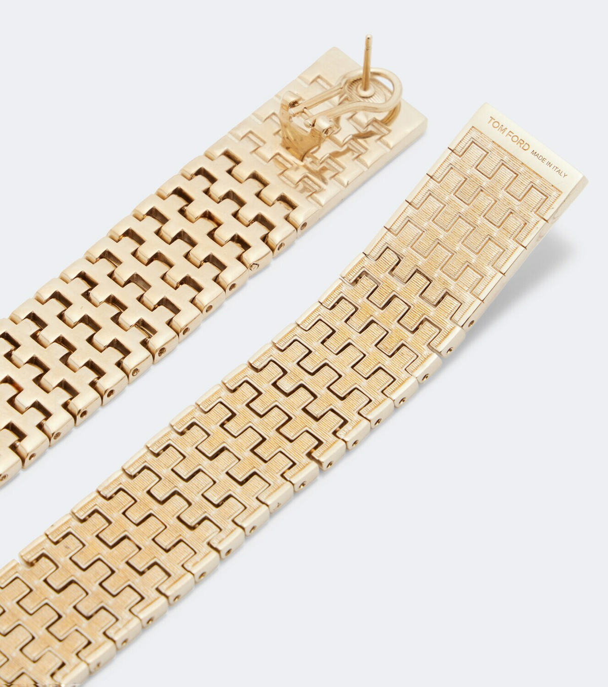 Tom Ford Aion brass earrings