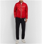 Moncler - Quilted Glossed-Shell Down Jacket - Red