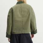Bode Women's Waxed Craft Jacket in Light Green