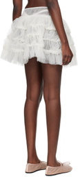 Renaissance Renaissance White Grenade Miniskirt
