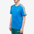 Adidas Men's 3 Stripe 'Italy' Tee​ in Bright Royal/Green