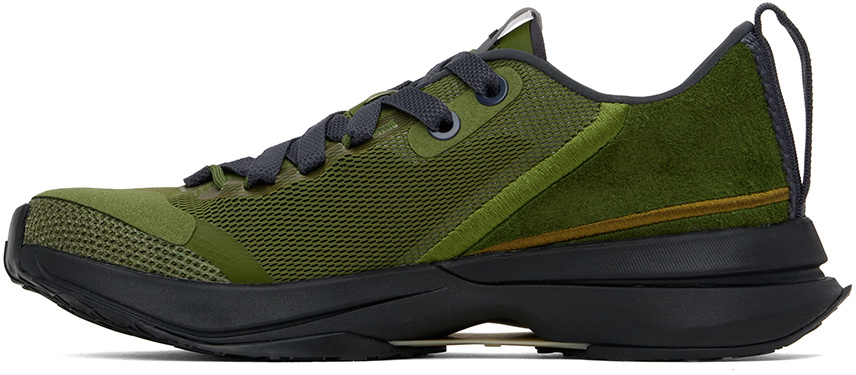 Lanvin Khaki L-I Mesh Sneakers