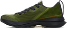 Lanvin Khaki L-I Mesh Sneakers