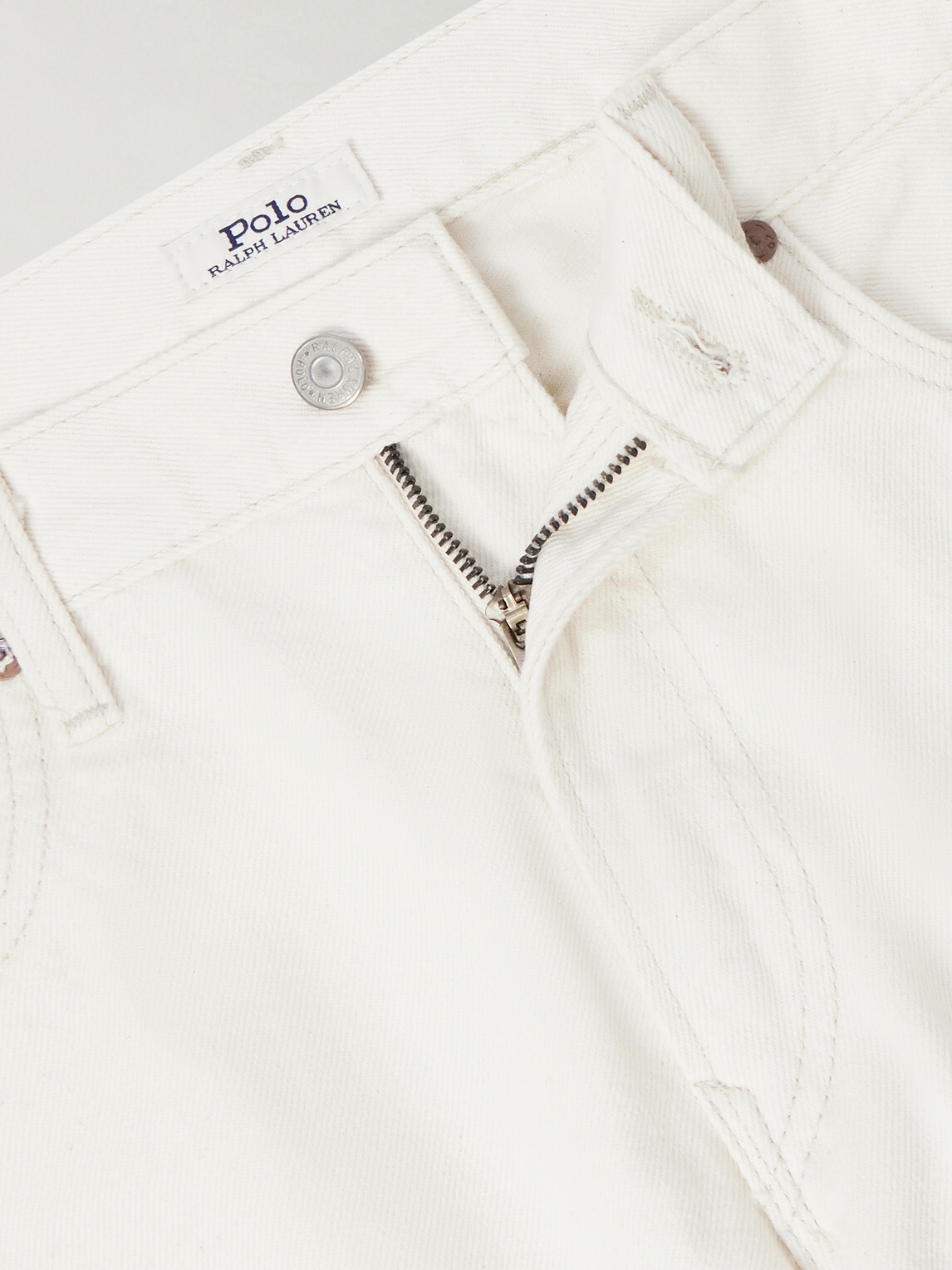Polo Ralph Lauren - Straight-Leg Printed Cotton-Twill Trousers - White