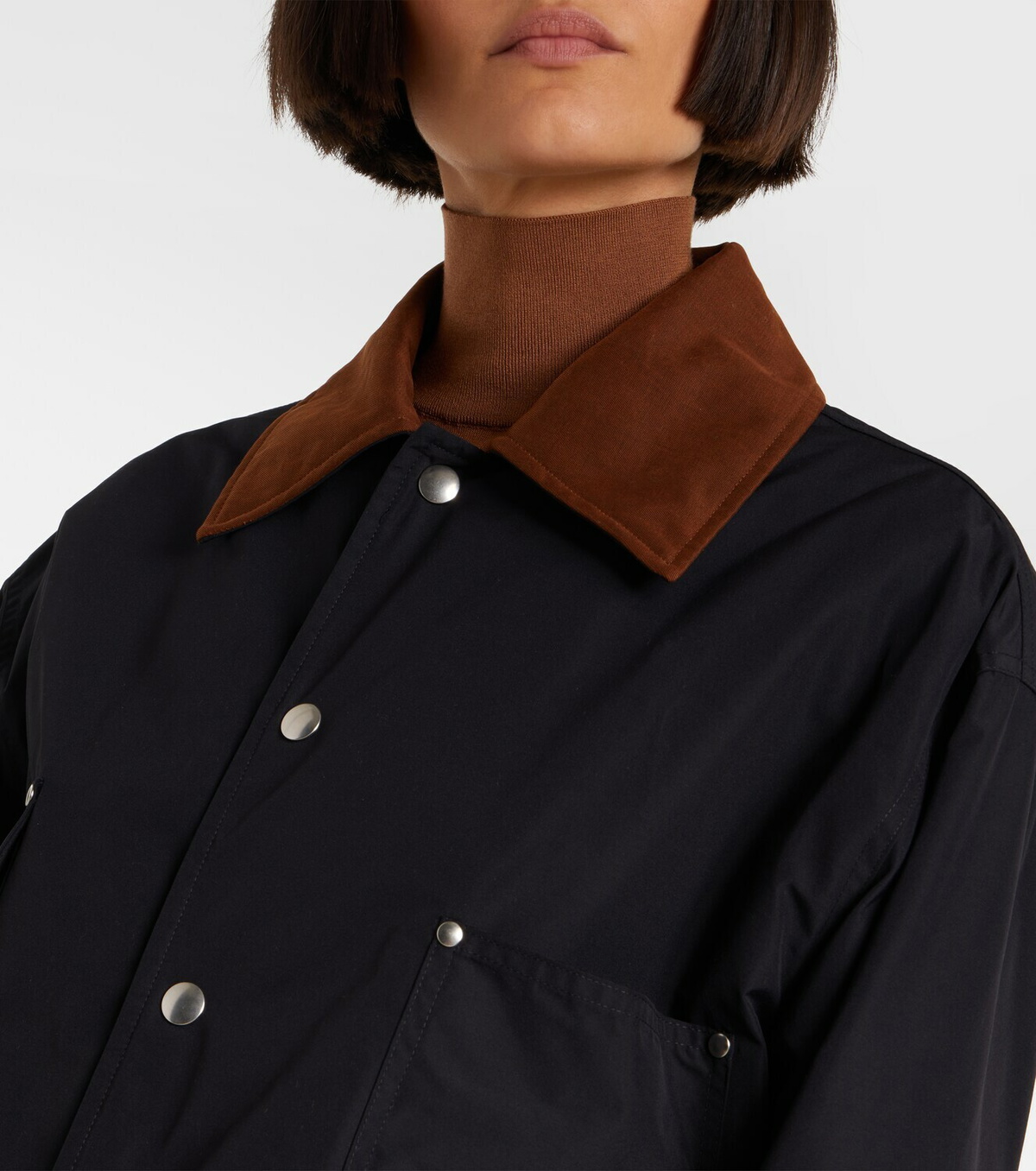 Plan C Cropped twill jacket