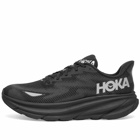 Hoka One One Men's Clifton 9 GTX Sneakers in Black/Black